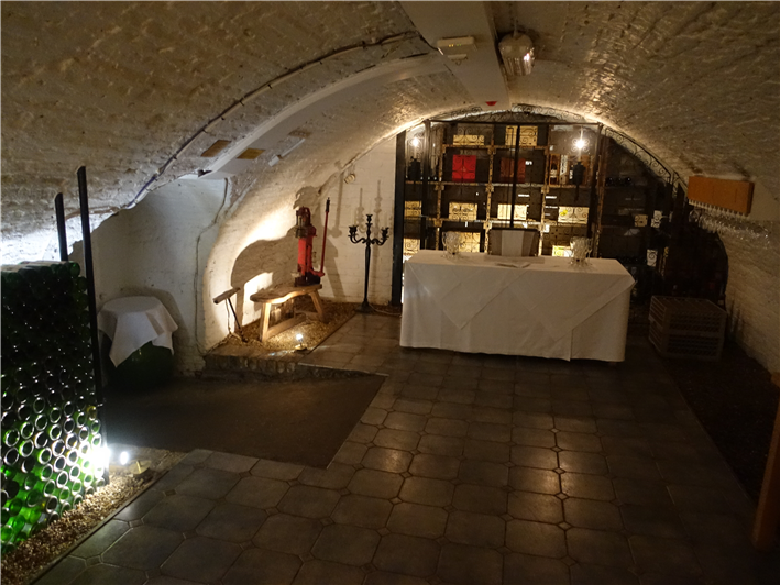 entrance to wine cellar